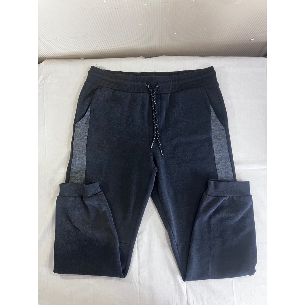 Urban Pipeline Mens Black Heather Gray Jogger Sweatpants Sz. M Drawstring Pocket